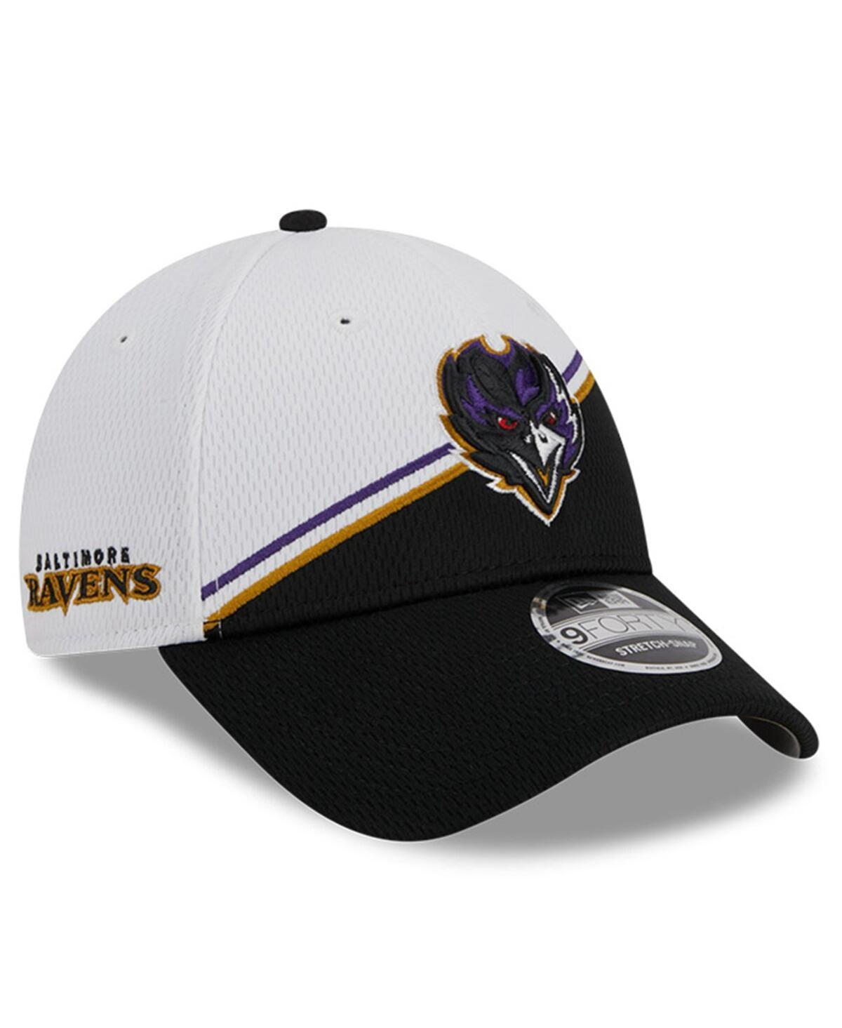 Mens New Era White Baltimore Ravens 2023 Sideline 9FORTY Adjustable Hat - White Product Image