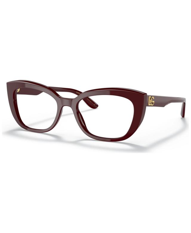 Dolce&Gabbana Womens Eyeglasses, DG3355 - Black Product Image