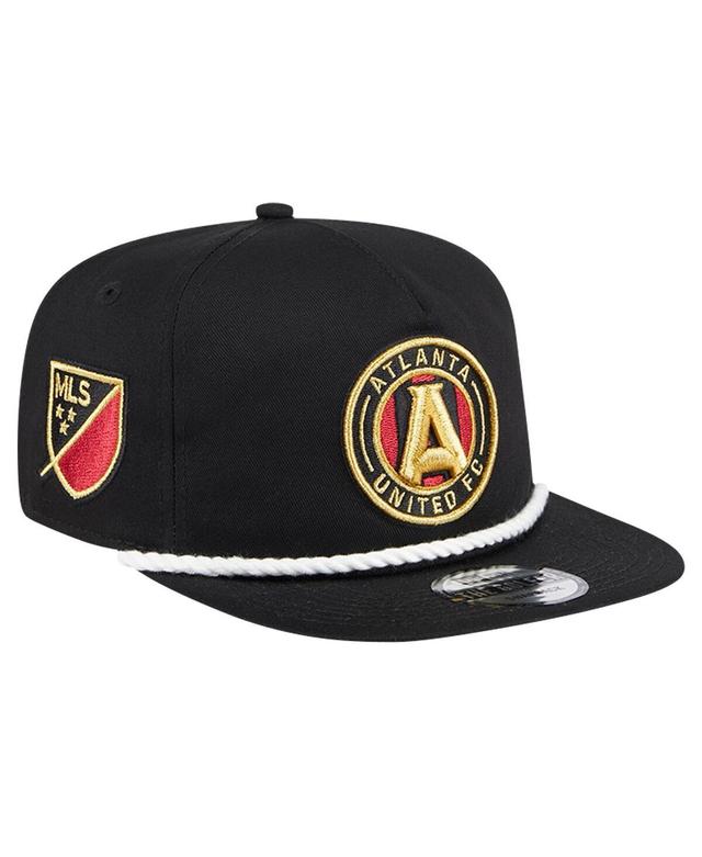 Mens New Era Black Atlanta United Fc The Golfer Kickoff Collection Adjustable Hat Product Image