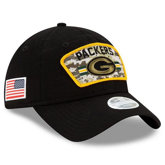 Womens New Era Green Bay Packers 2021 Salute To Service 9TWENTY Adjustable Hat Product Image