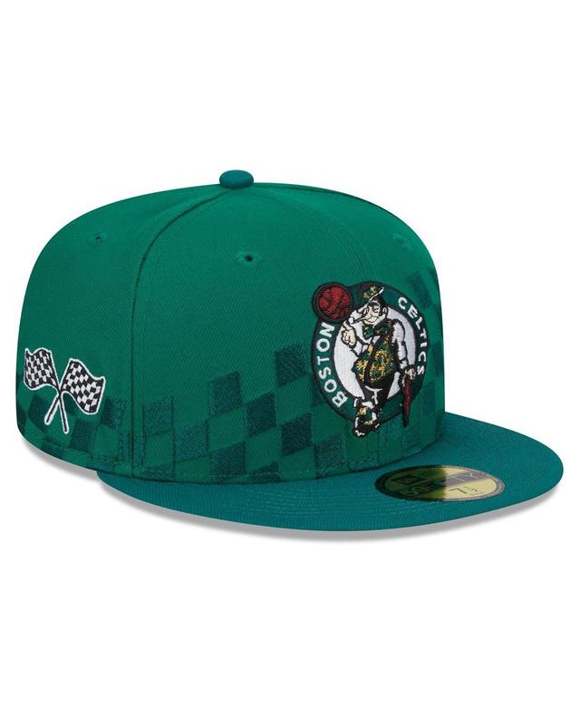 Mens New Era Kelly Green Boston Celtics 2024 Nba All-Star Game Rally Drive Checkerboard 59FIFTY Crown Fitted Hat Product Image