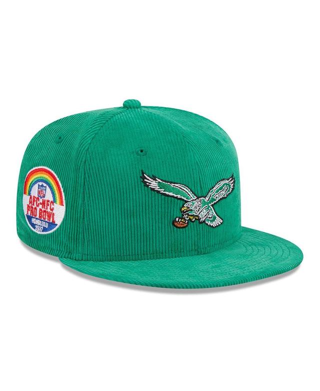 Mens New Era Kelly Green Philadelphia Eagles Throwback Cord 59FIFTY Fitted Hat Product Image