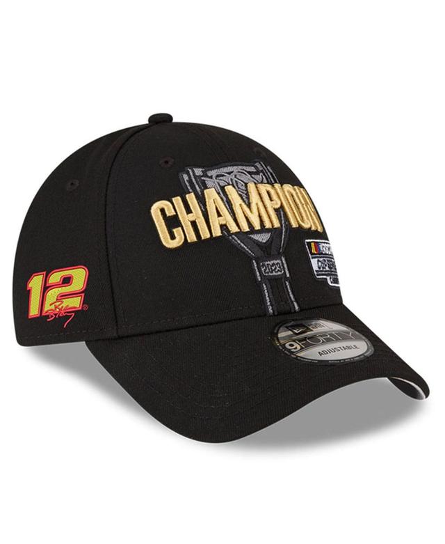 New Era Mens Black Ryan Blaney 2023 Nascar Cup Series Champion Victory Lane 9FORTY Adjustable Hat Product Image