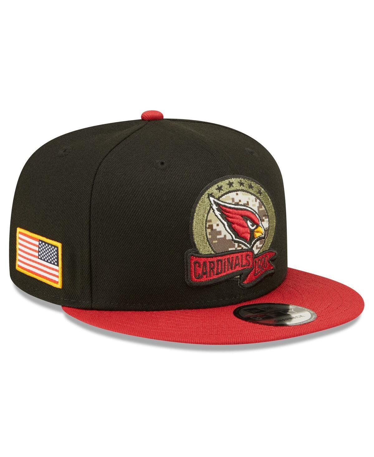 Mens New Era Black Arizona Cardinals 2022 Salute To Service 9FIFTY Snapback Hat - Black Product Image