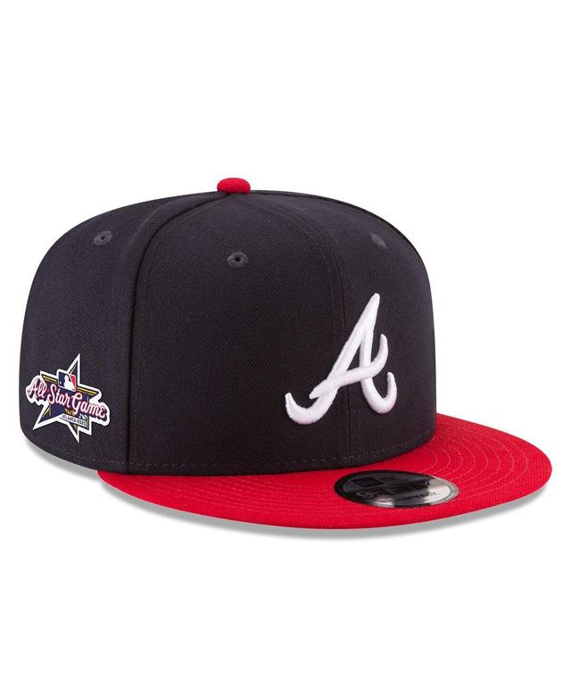 New Era Mens Navy Atlanta Braves 2025 Mlb All-Star Game Side Patch 9FIFTY Snapback Hat - Navy Product Image