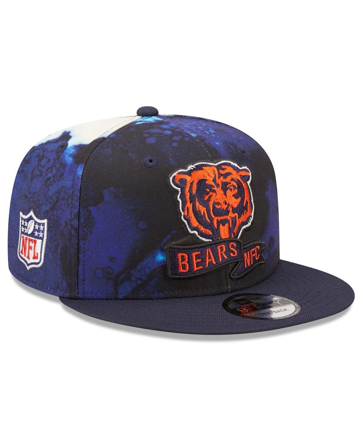 Mens New Era Navy Chicago Bears 2022 Sideline 9FIFTY Ink Dye Snapback Hat Product Image