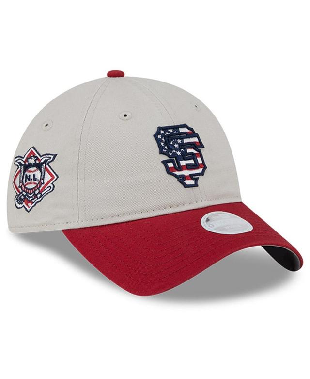 New Era Womens Red San Francisco Giants 2024 Fourth of July 9TWENTY Adjustable Hat Product Image