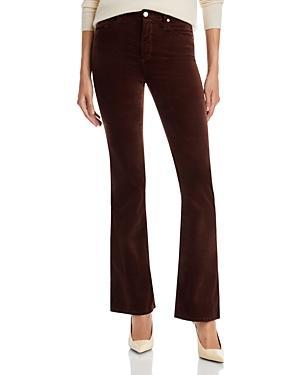 Ag Farrah High Rise Velvet Bootcut Jeans in Bitter Chocolate Product Image