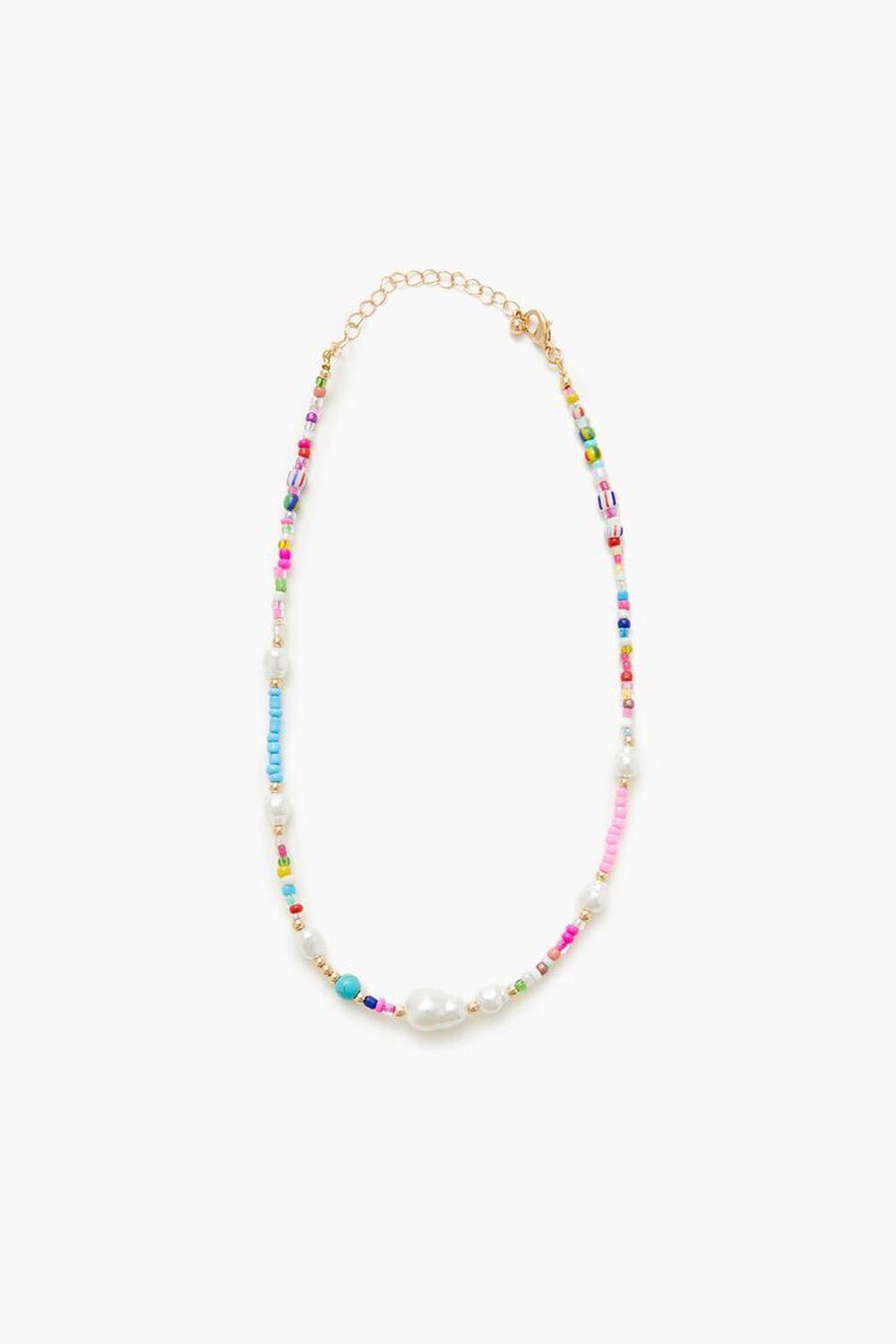 Beaded Faux Pearl Necklace | Forever 21 Product Image