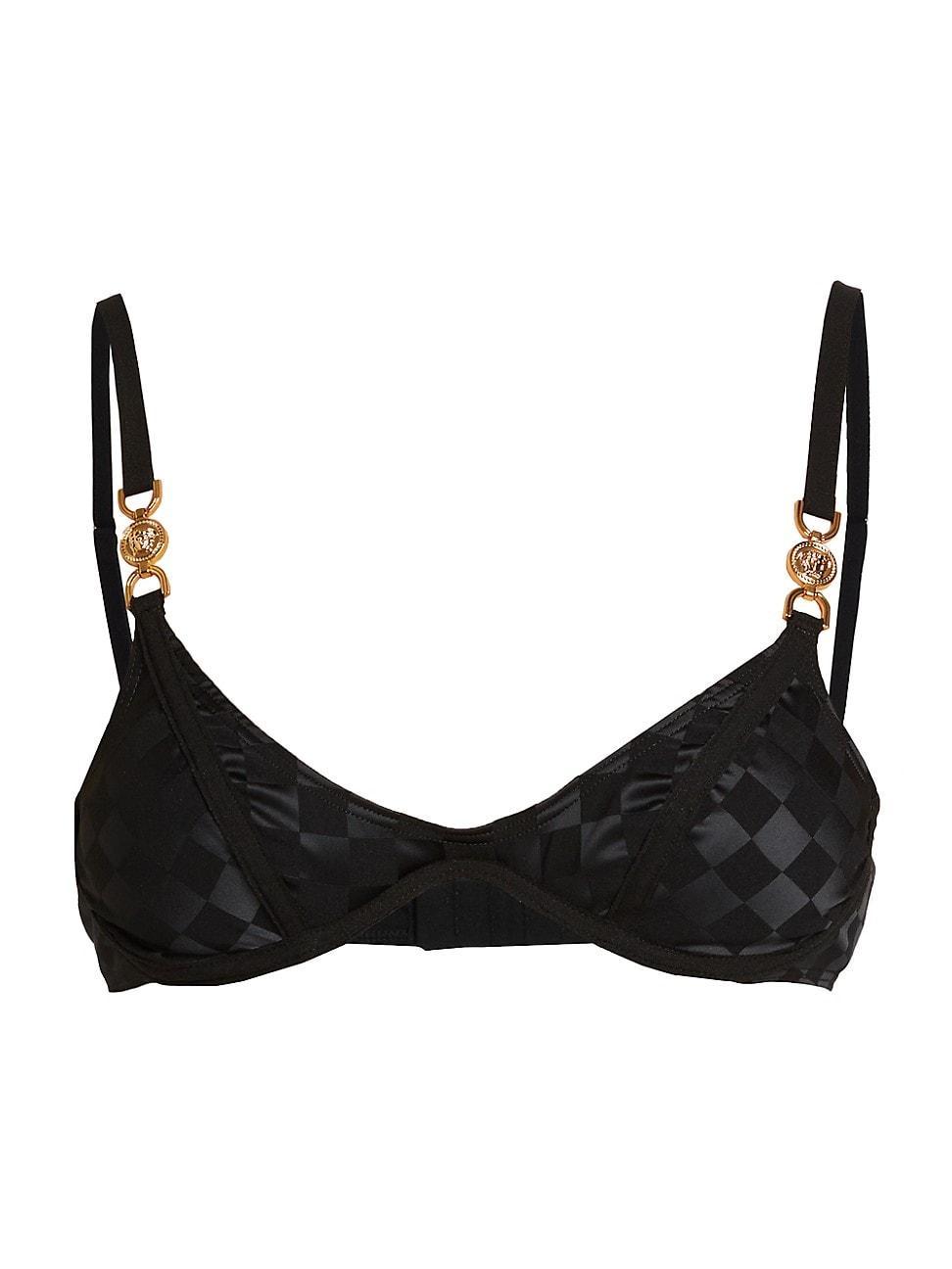 Womens Damier Jacquard Underwire Bra Product Image