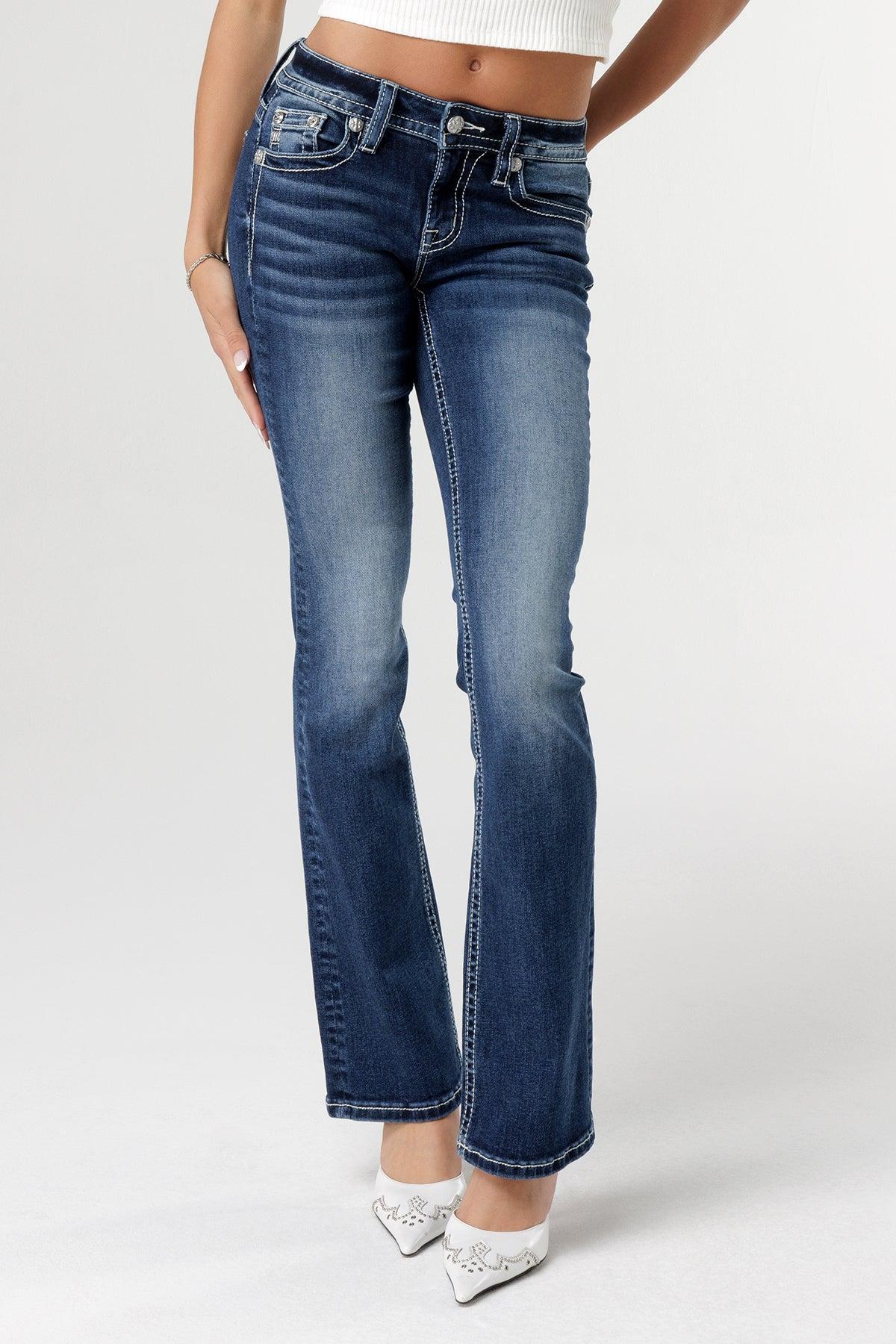 Blossoming Cross Bootcut Jeans Product Image