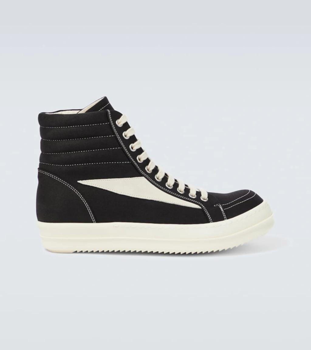 RICK OWENS DRKSHDW High Top Lace In 911 Black/milk/milk Product Image