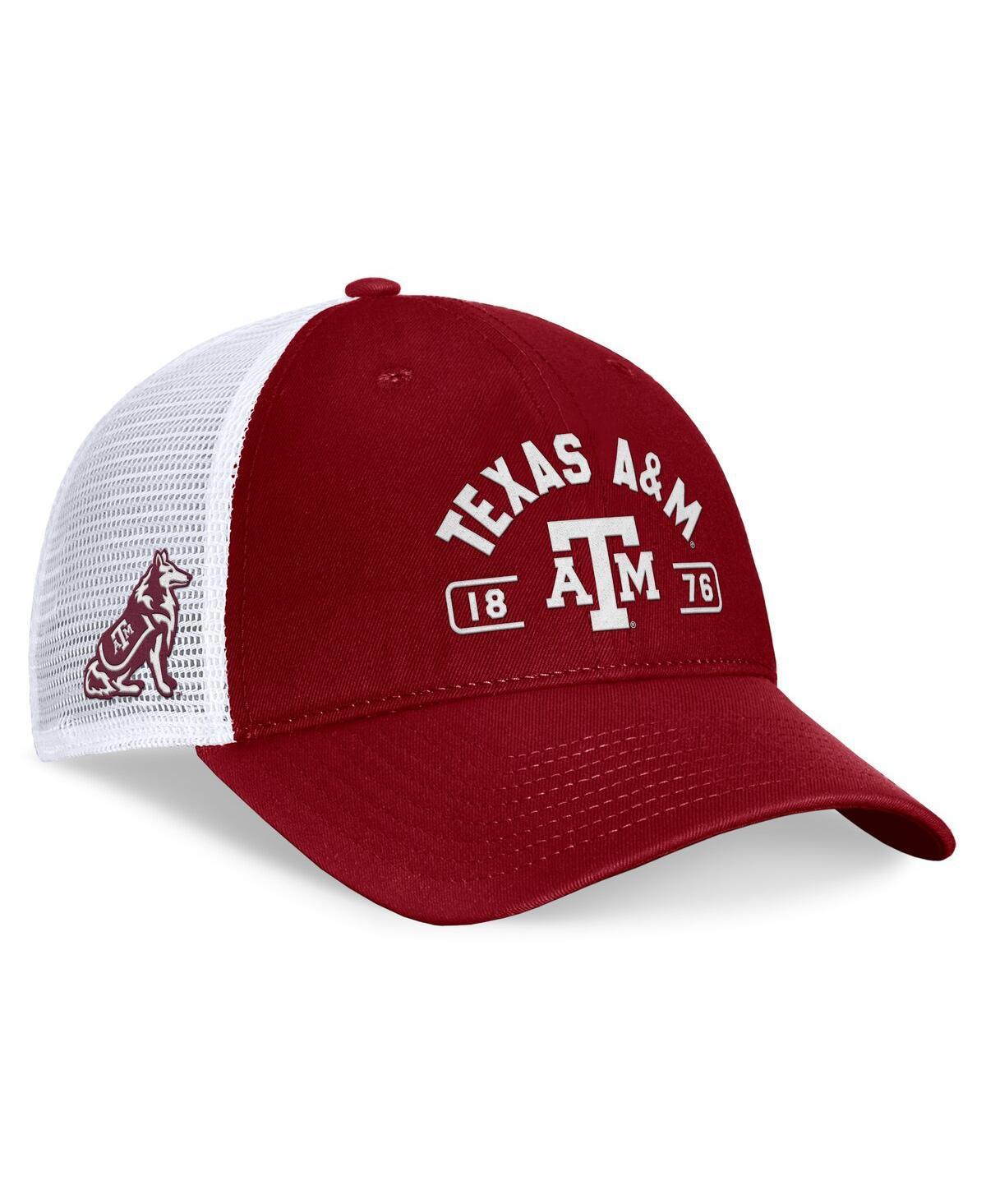 Top of the World Mens Maroon Texas A M Aggies Free Kick Trucker Adjustable Hat - Maroon, White Product Image