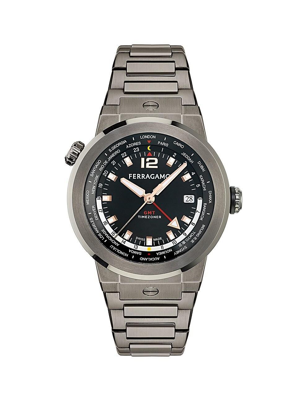 Mens F-80 GMT Worldwide Bracelet Watch/43MM Product Image