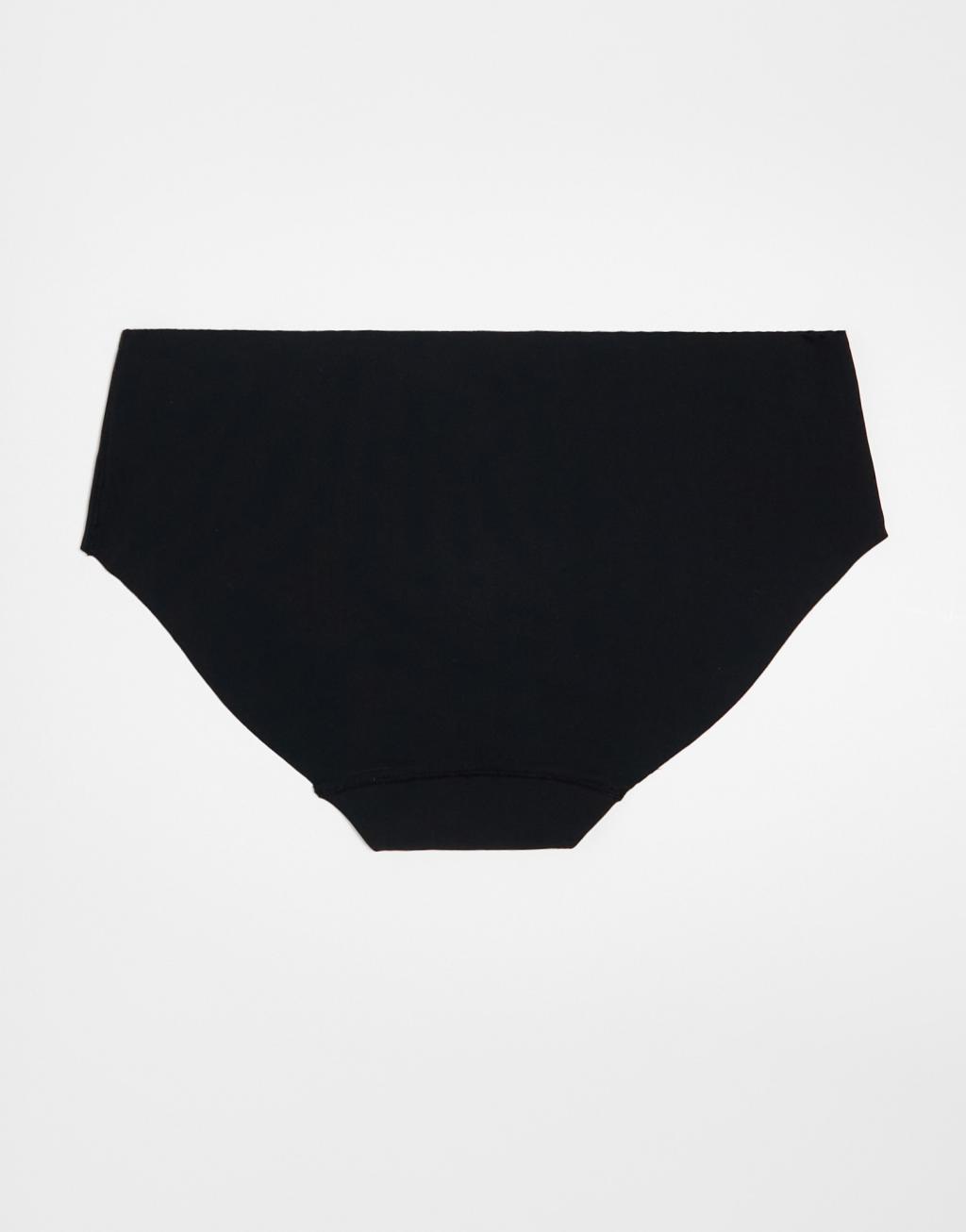 Cotton On invisible bikini brief 5 pack in black frappe  Product Image