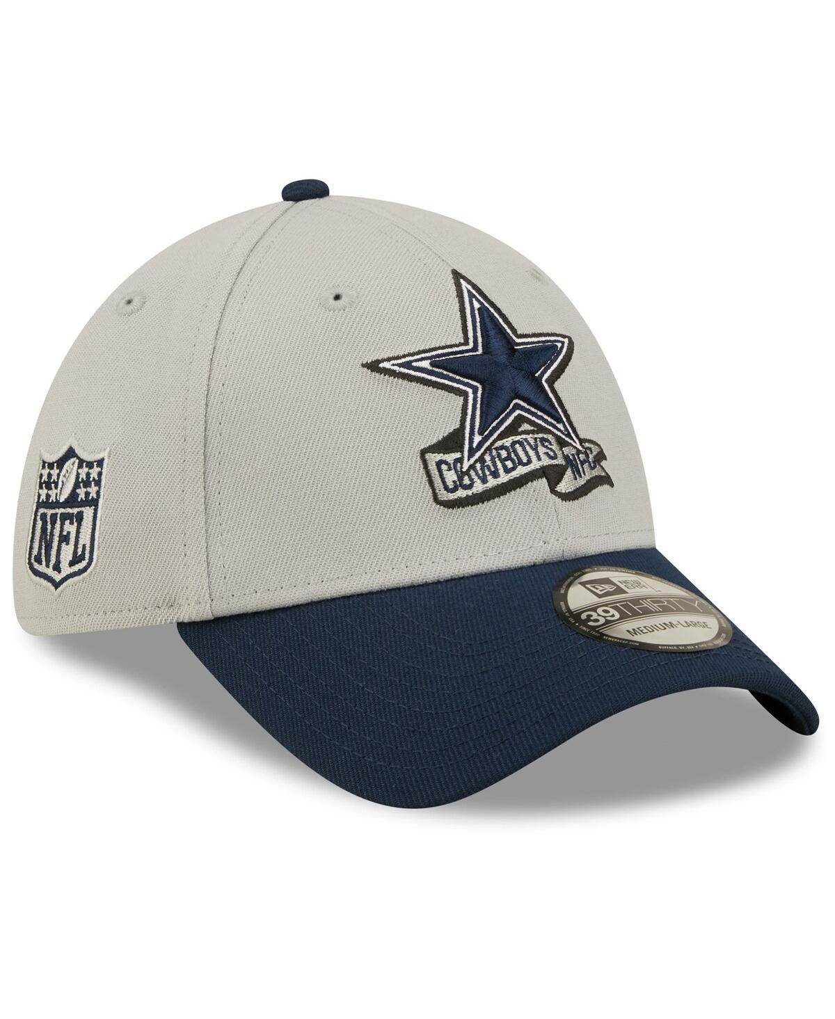 Mens New Era Gray Dallas Cowboys 2022 Sideline 39THIRTY Flex Hat - Gray Product Image