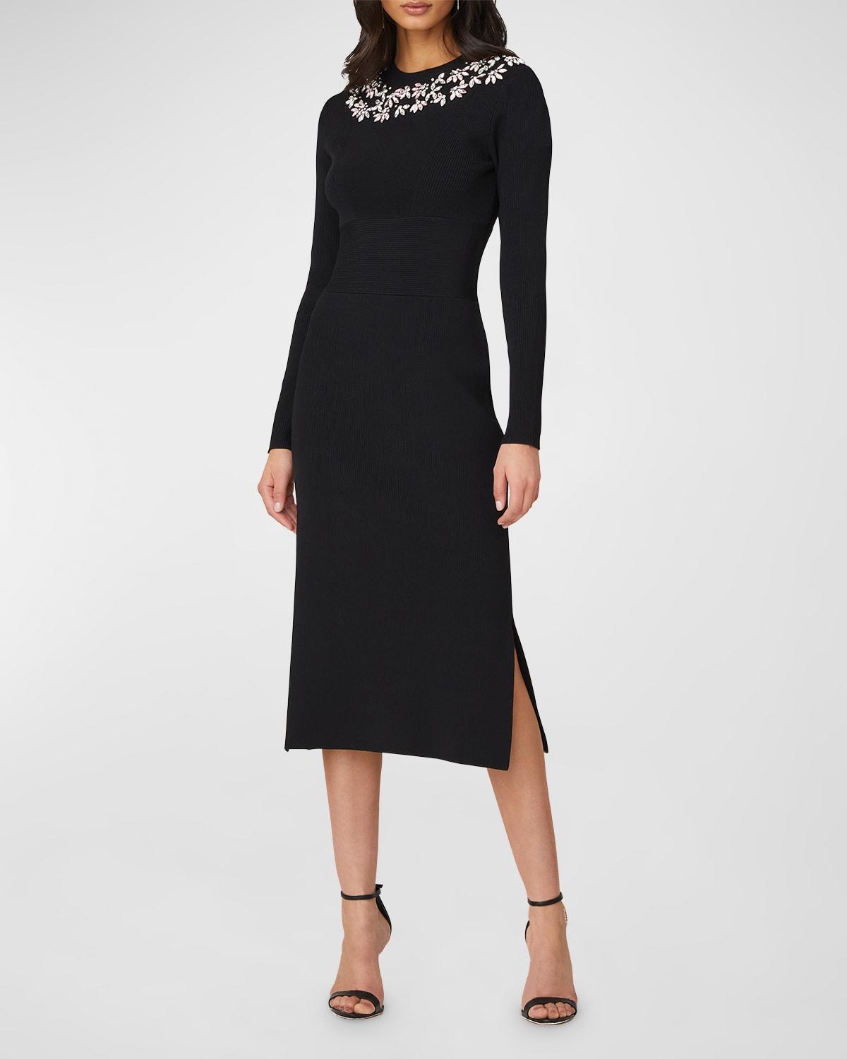 Womens Bridget Ribbed Midi Dress Product Image