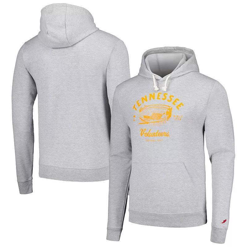 Mens League Collegiate Wear Heather Gray Tennessee Volunteers Stadium Essential Pullover Hoodie Product Image