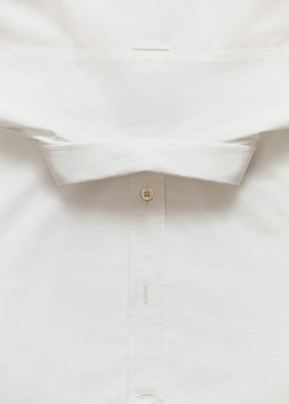 MANGO MAN - Regular fit Oxford cotton shirt ecruMen Product Image