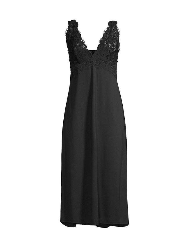 Womens Bliss Harmony Lace & Cotton Nightgown Product Image