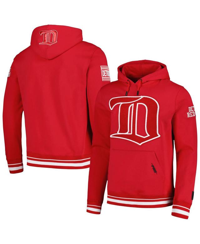 Mens Pro Standard Red Detroit Red Wings Retro Classic Fleece Pullover Hoodie Product Image