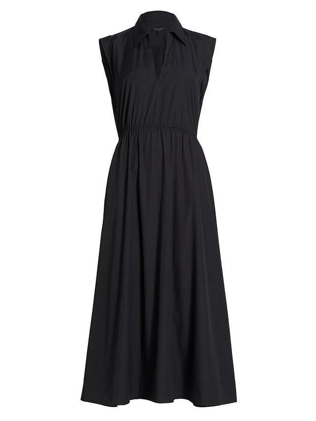 Womens Soraya Sleeveless Poplin Midi-Dress Product Image