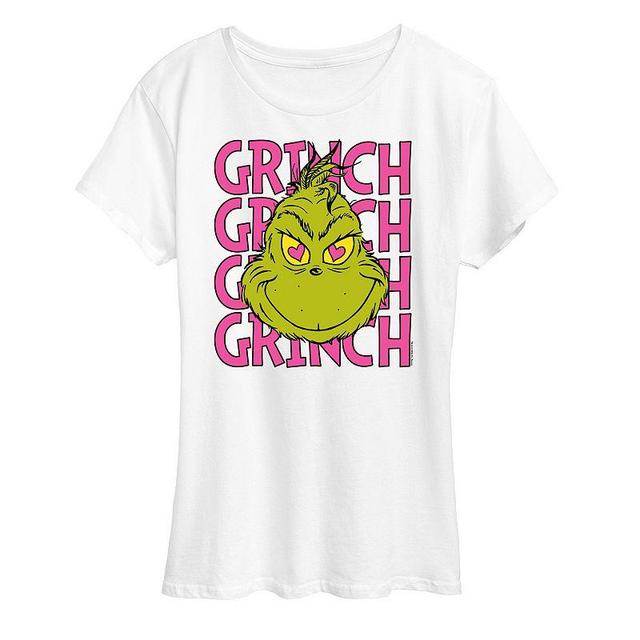 Womens Grinch Stacked Graphic Tee Product Image