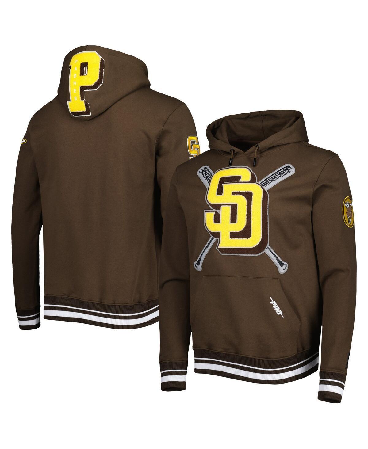 Mens Pro Standard Brown San Diego Padres Mash Up Logo Pullover Hoodie Product Image