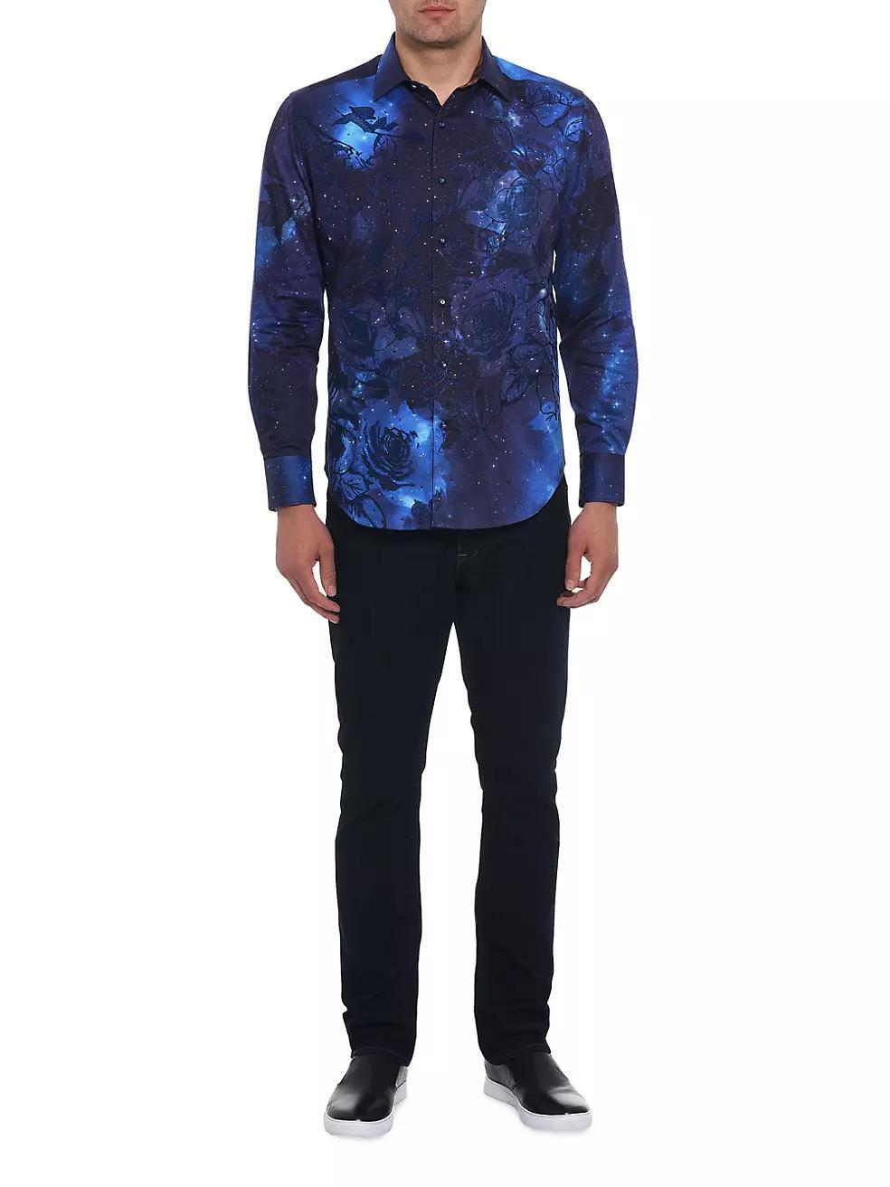 Cosmic Garden Cotton Shirt Product Image