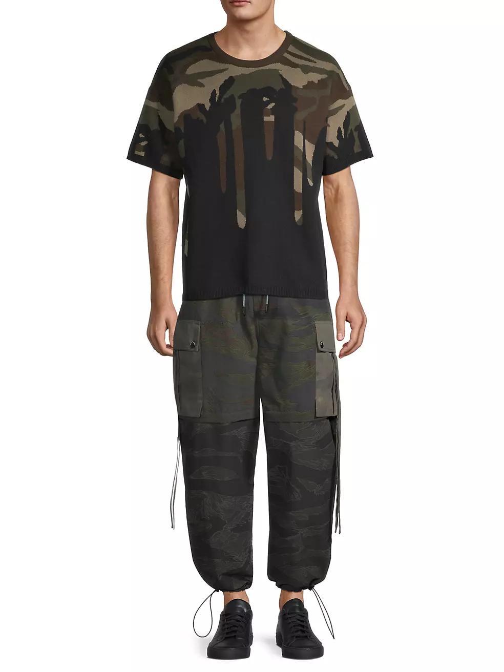 Camouflage Oversized Parachute Pants Product Image