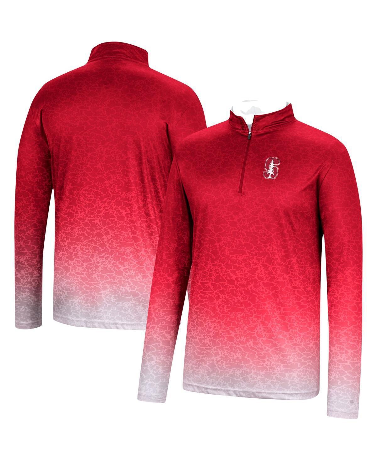 Mens Colosseum Cardinal Stanford Cardinal Walter Quarter-Zip Windshirt Product Image