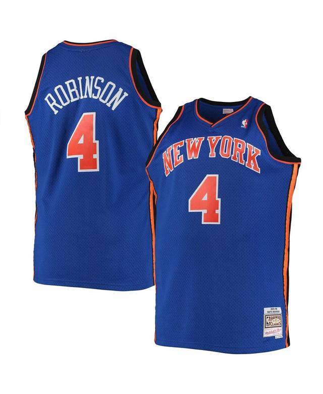 Mens Mitchell & Ness Nate Robinson Blue New York Knicks Big & Tall Hardwood Classics Swingman Jersey KNI Blue Product Image