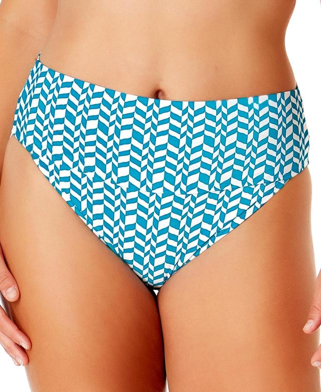 Anne Cole Womens Printed Soft-Band High Waist Swim Bottoms Product Image