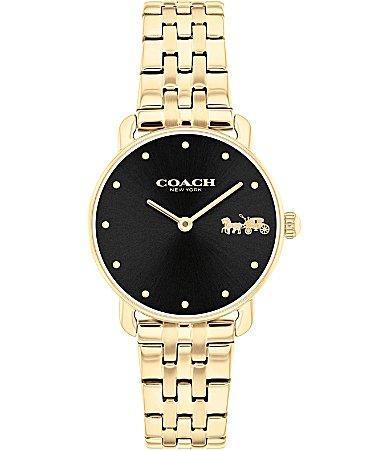 COACH Womens Elliot Quartz Analog Gold Tone Stainless Steel Watch Product Image