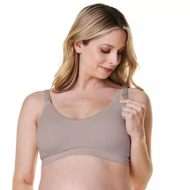 Bravado Designs Wireless Scoopneck Maternity & Nursing Bra 11047BA, Womens Brown Product Image