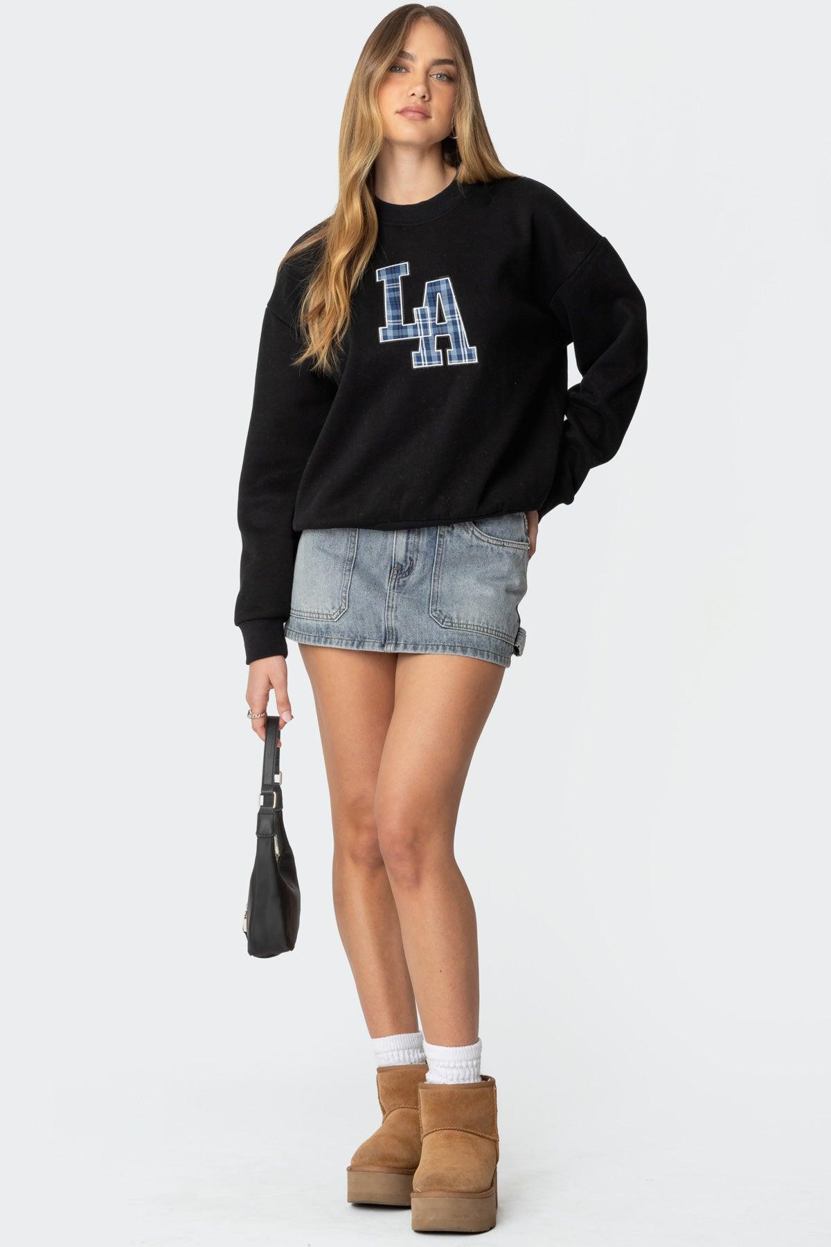 La Plaid Sweatshirt Product Image