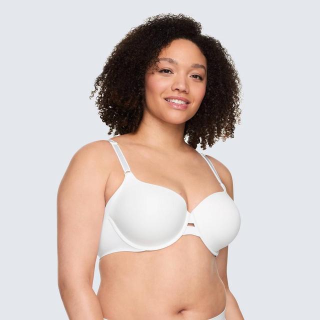 Simply Perfect by Warners Womens Underarm Smoothing Underwire Bra TA4356 - 34D White Product Image