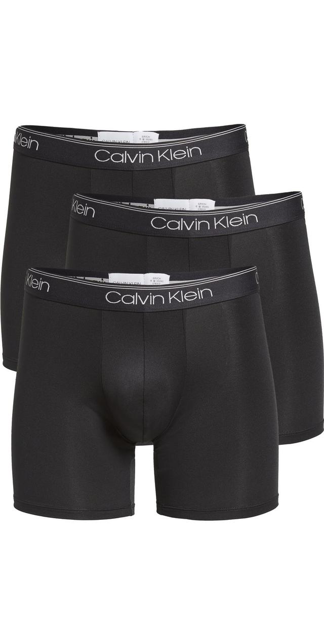 Calvin Klein 3-Pack Low Rise Microfiber Stretch Boxer Briefs Product Image