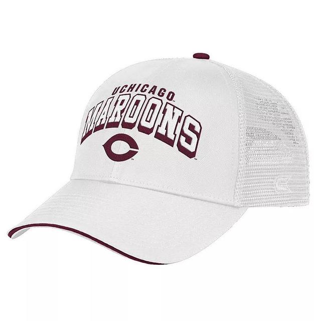 Mens Colosseum White UChicago Maroons Wyatt Adjustable Hat Product Image