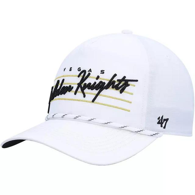 Mens 47 White Vegas Golden Knights Downburst Hitch Snapback Hat Product Image