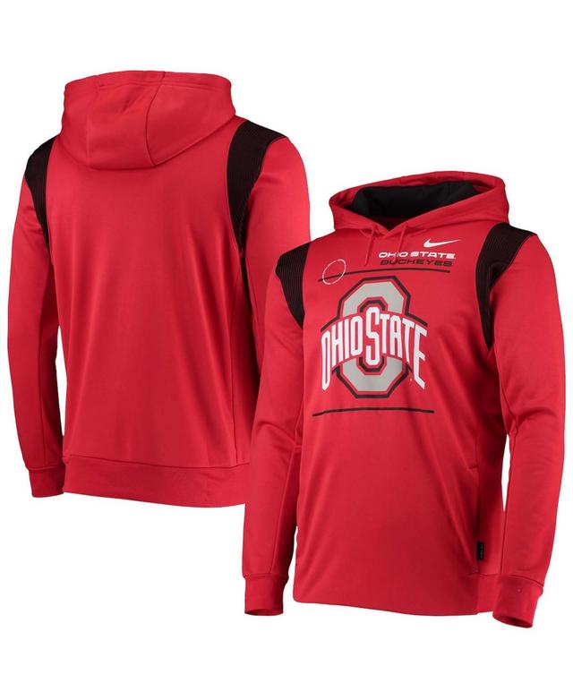 Nike Mens Ohio State Buckeyes 2021 Player Sideline Performance Hoodie Product Image