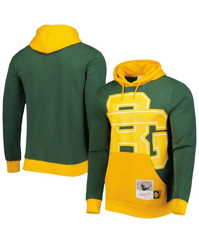 Mens Mitchell & Ness Green Green Bay Packers Big Face 5.0 Pullover Hoodie Product Image