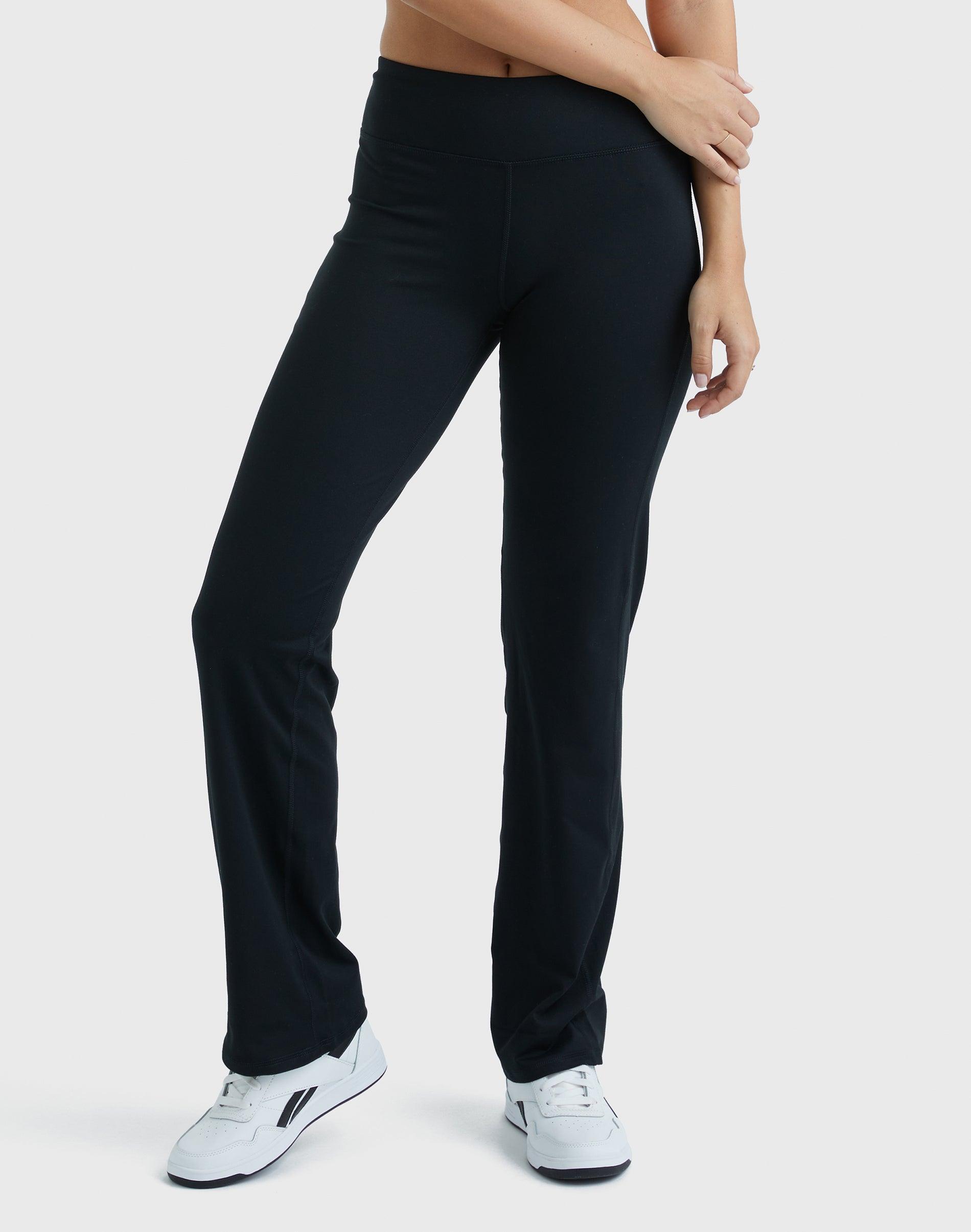 Womens Hanes Performance Yoga Pants Black Product Image