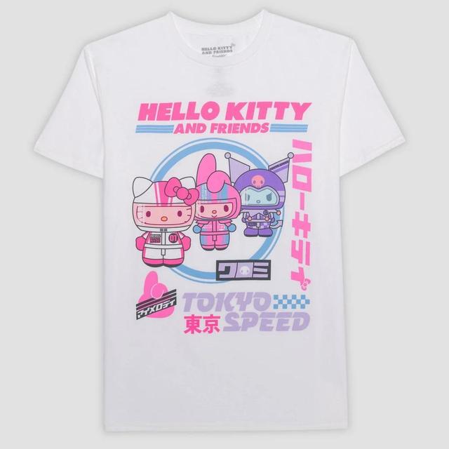 Mens Sanrio Hello Kitty Short Sleeve Graphic T-Shirt - White Product Image