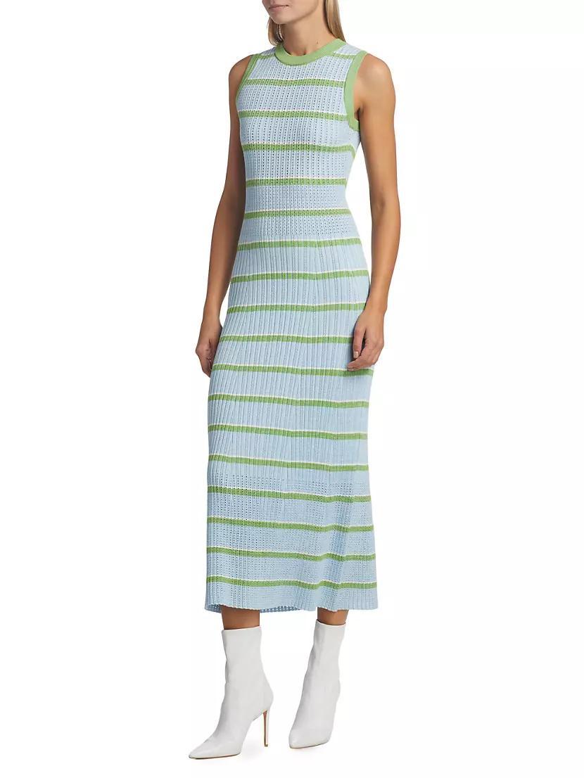 Ryan Striped Knit Midi-Dress Product Image