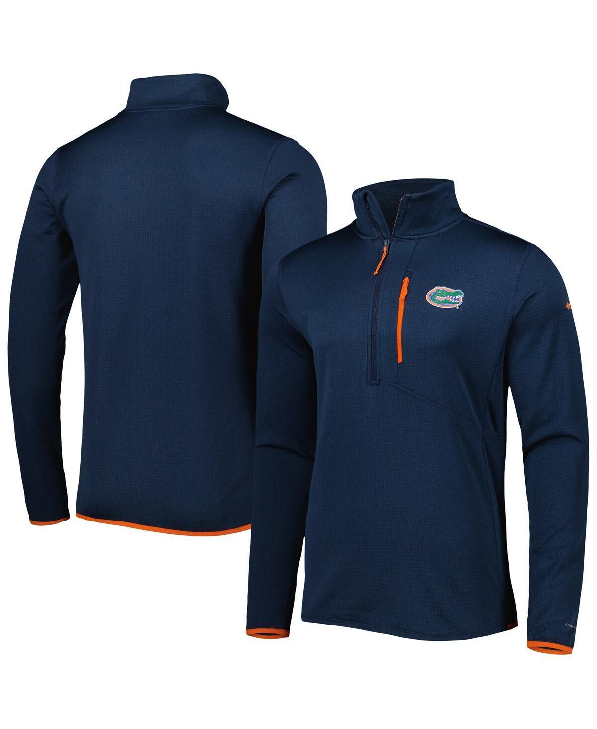 Mens Columbia Navy Florida Gators Park View Omni-Wick Half-Zip Top Product Image