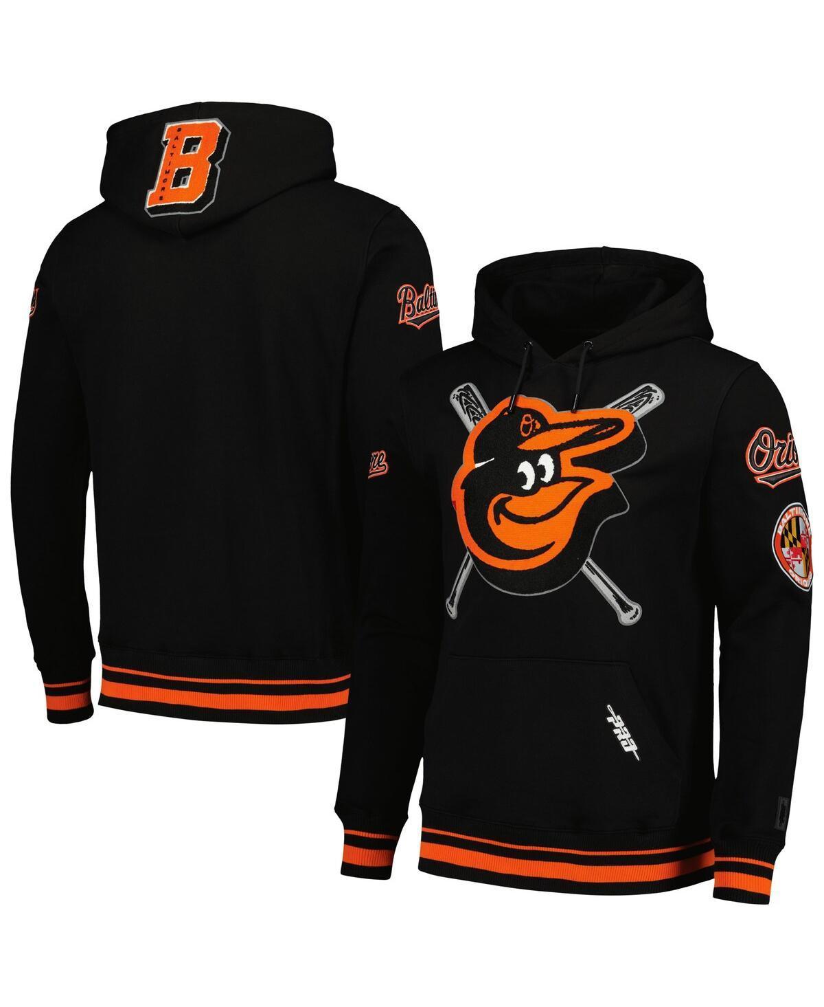 Pro Standard Mens Black Baltimore Orioles Mash Up Logo Pullover Hoodie Product Image