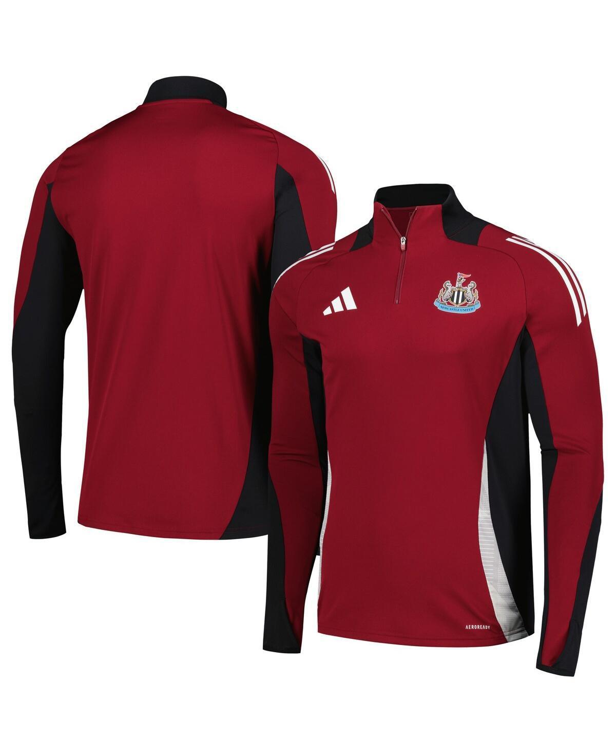 Adidas Mens Burgundy Newcastle United 2024/25 Aeroready Raglan Quarter-Zip Training Top Product Image