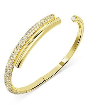 Womens Dextera Goldtone & Crystal Pav Bangle Product Image