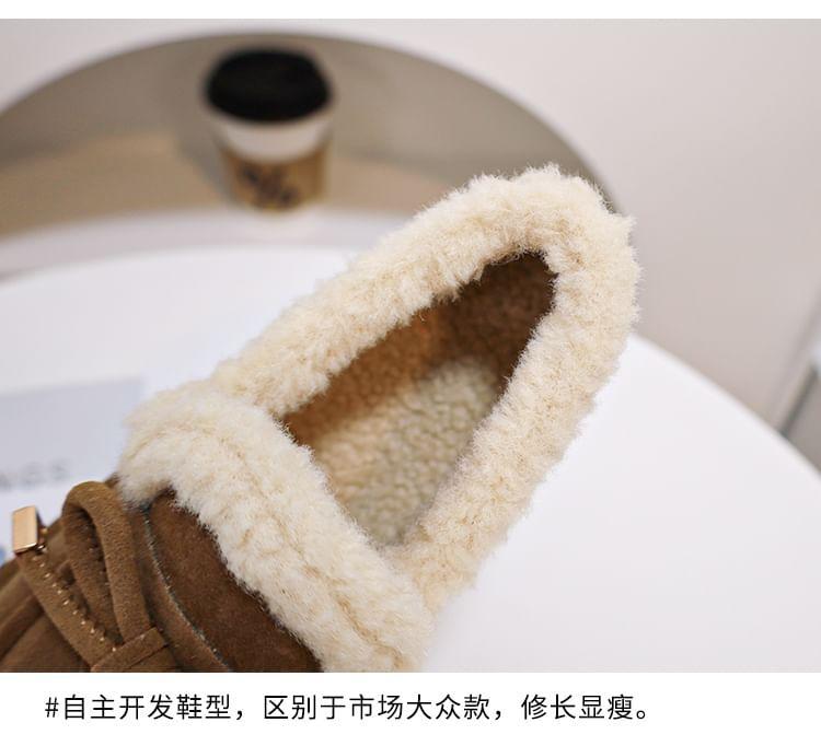 Platform Bow Accent Fleece-Lined Slip-Ons Product Image